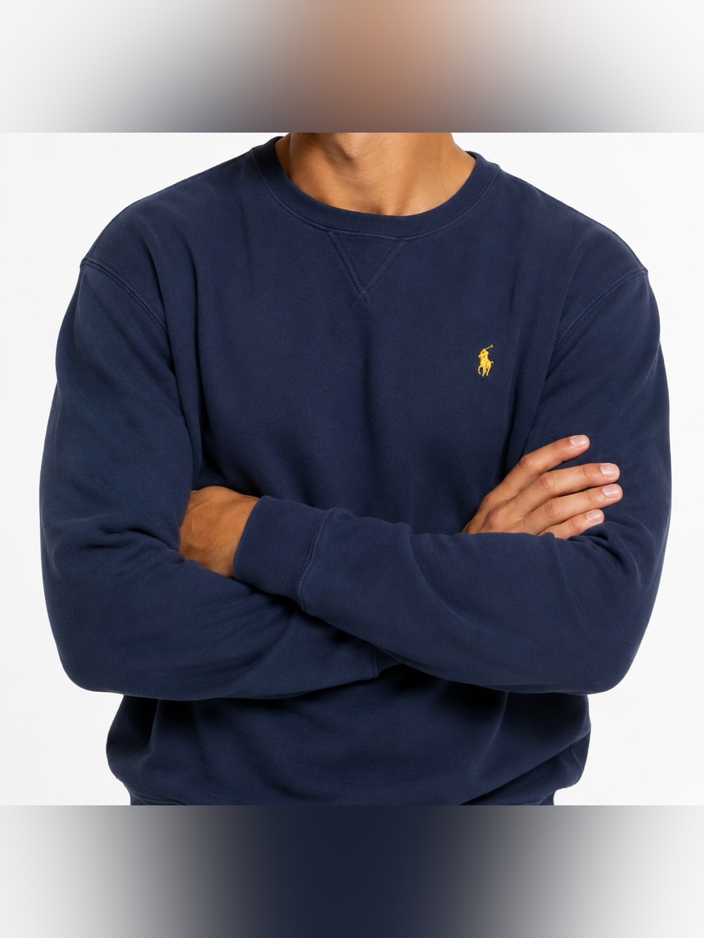 2xlt Tall Menâs Ralph Lauren Polo Pony Cotton Crew Neck Sweatshirt Navy Like New